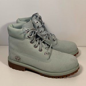 Timberland Baby Blue Boots Boy 5.5 (women 7 - 7.5)